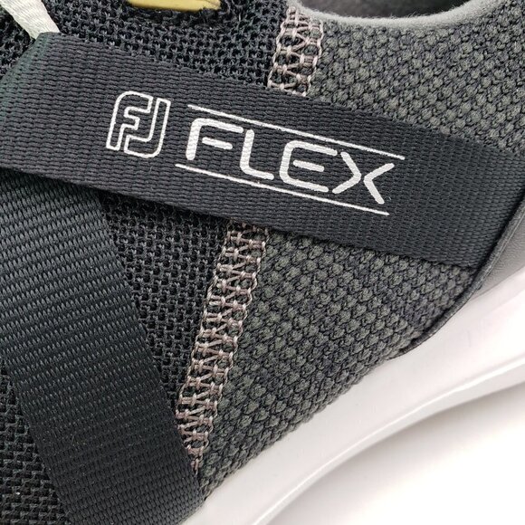 FootJoy FJ Flex Mens Sz 8 Extra Wide Black Spikeless Golf Athletic Sneaker Shoes main image 12